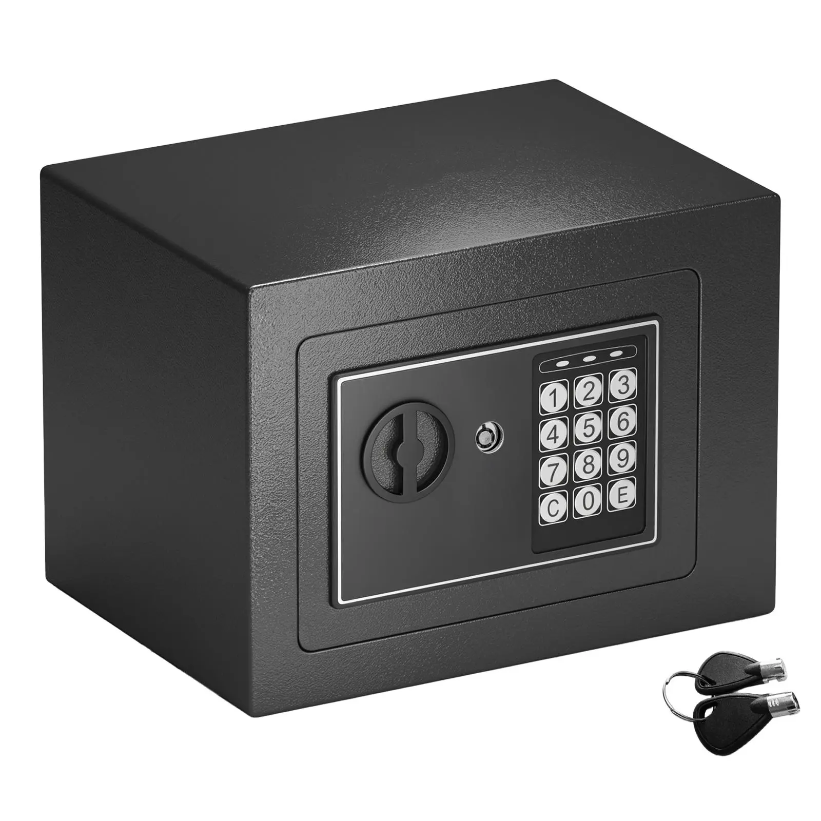 Digital Steel Safe Electronic Security Home Office Money Cash Safety Box 2 Keys