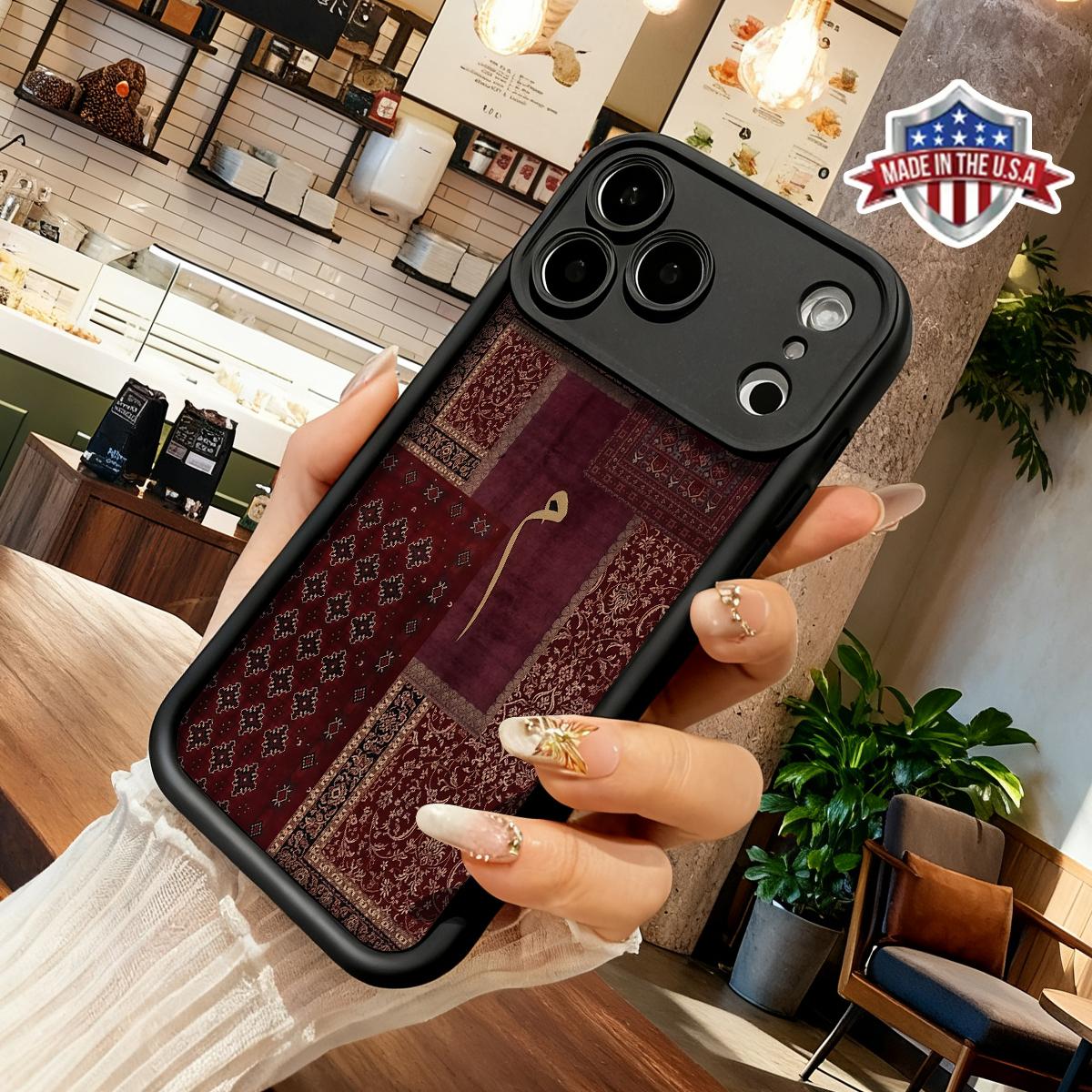 Vintage Persian Patchwork Pattern Design Case for iPhone 17 16 15 14 Pro Max 13 12 11 XR XS Plus Air Slim Shockproof Anti Drop Protective Lightweight TPU Cover
