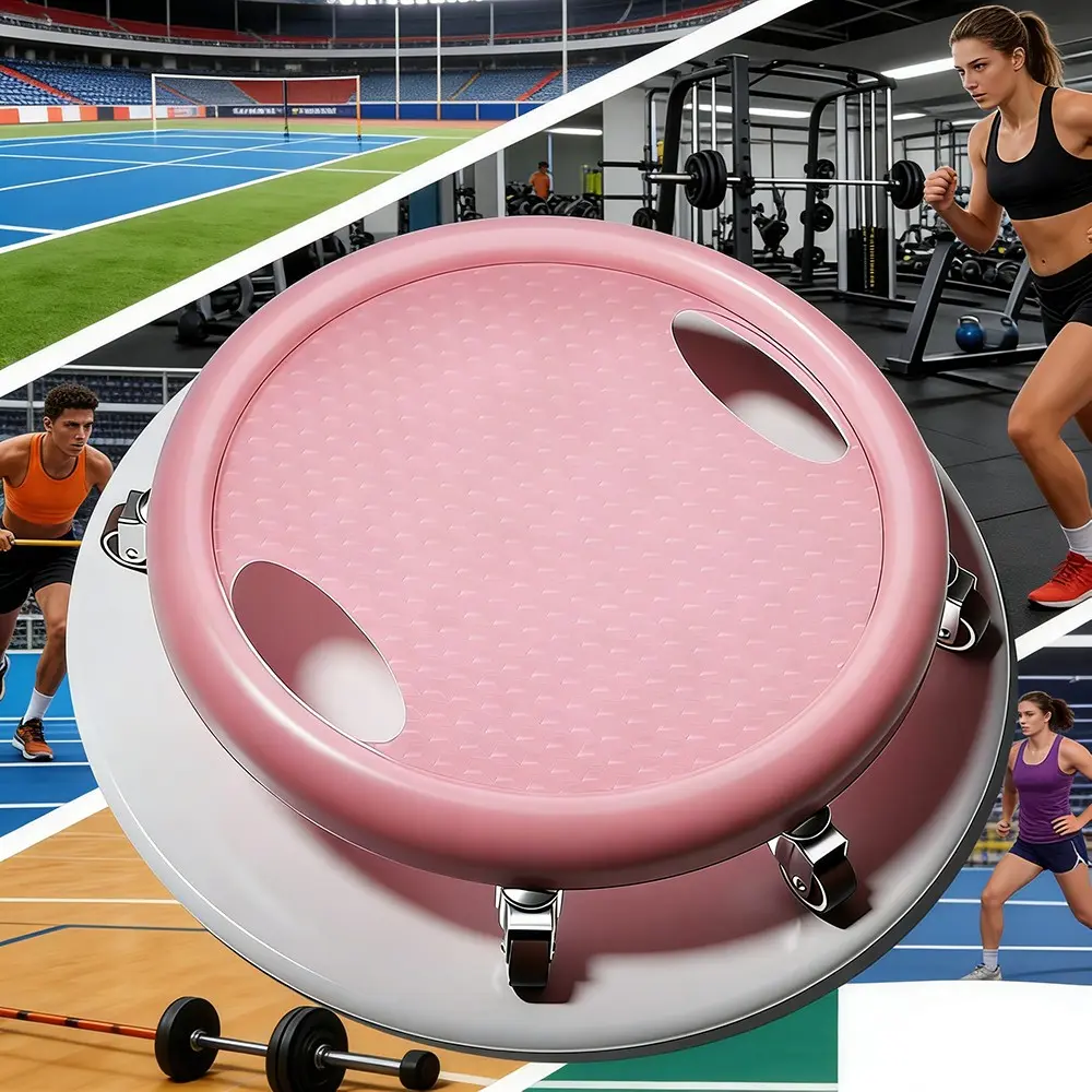 Core Training Abdominal Slider, Six-Wheel Universal Movement Anti-Slip Durable, Home Plank Support Fitness Exercise, Beginner Body Shaping