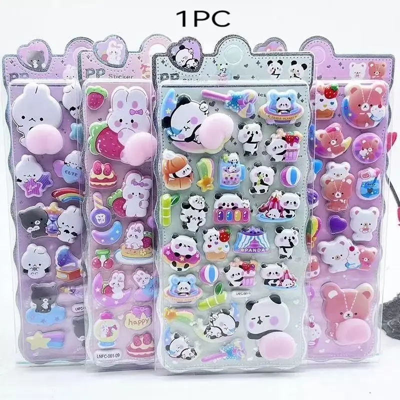 3D Cute Animal Foam Stickers, Soft Adorable Butt Shape Stickers, Perfect for Decorating Kids' Girl Phone Cases, Sticker Books, Smartphone, Accessories