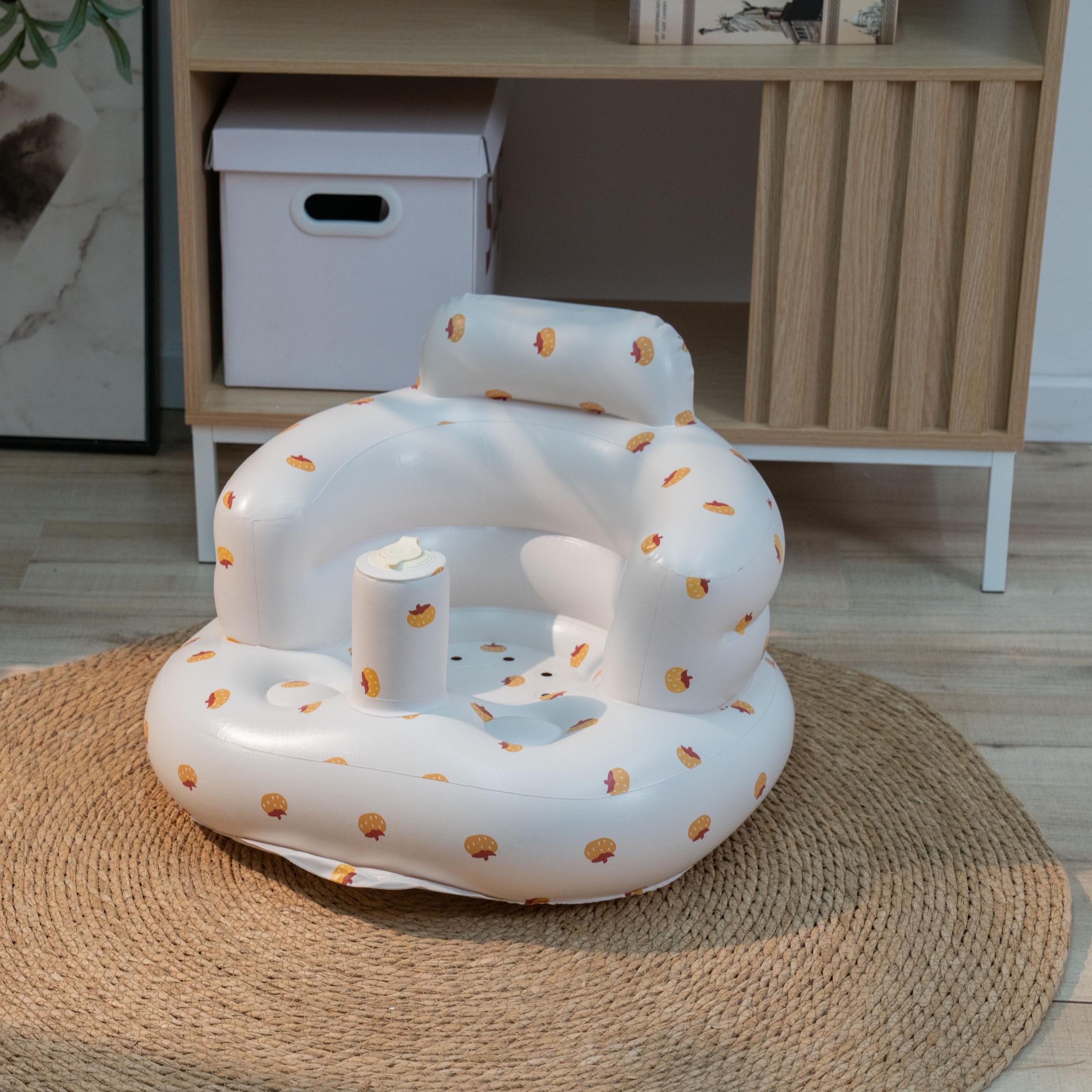 Inflatable Baby Seat, Portable Inflatable Baby Chair with Back Support, Comfortable Seat for Newborns to Toddlers, Infant Lounger Seat, Baby Furniture for Home and Outdoor, Nursery Chair