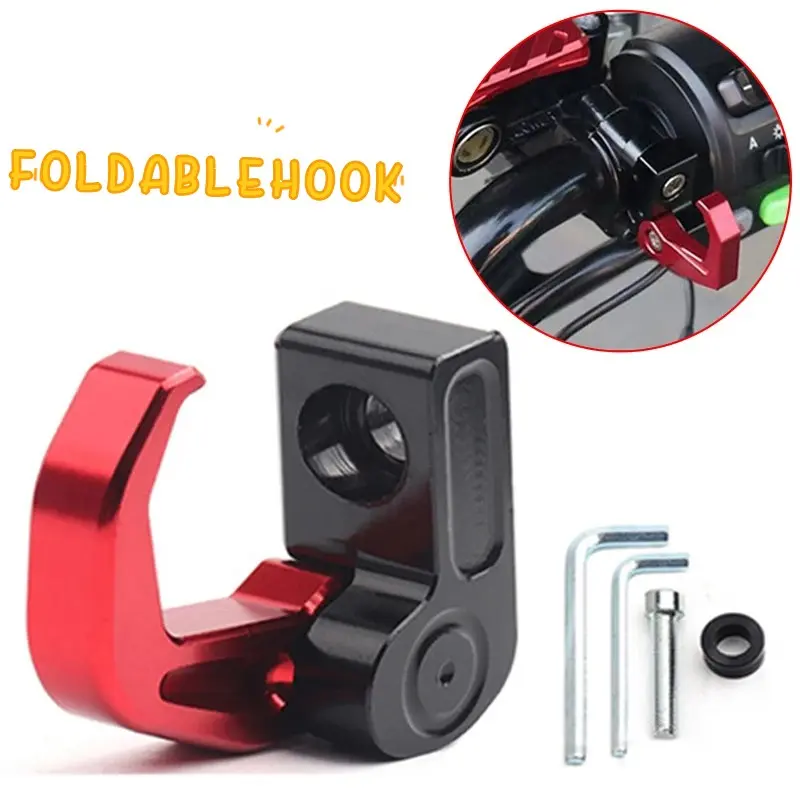 1pc Multifunctional Motorcycle Handle Hook Helmet Holder Luggage Bag Hook Compatible Motorcycle Scooter Helmet Bag Small Tool Hanger Motorcycle Handlebar Accessories Motorcycle Accessory