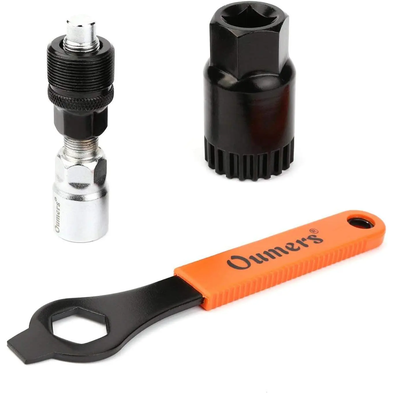 Outdoor sports Oumers Bike Crank Extractor and Bottom Bracket Remover with 16mm Spanner Wrench, Bicycle Removal Tool Puller Tool-Bike Crank Arm Remover Spanner Repair Tools Kit