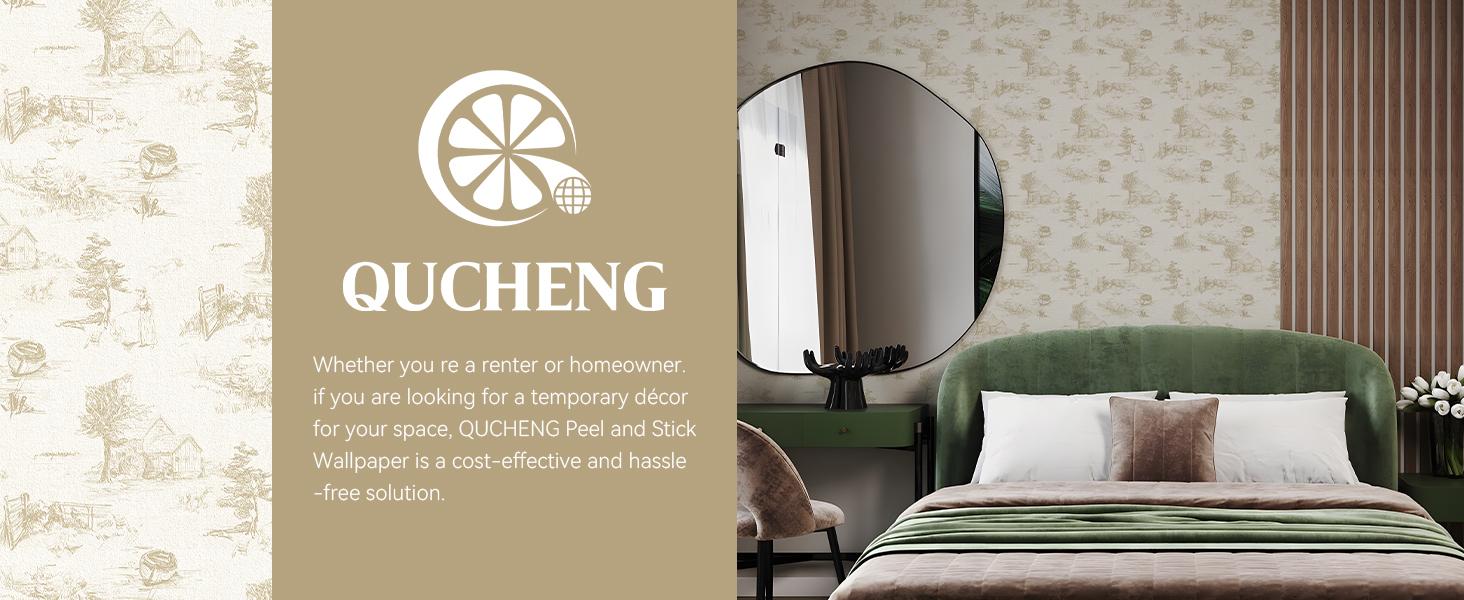 Monochrome Wallpaper Chinoiserie Style Wall Toile de Jouy Landscape Dresser Decal Self Removabal Sticker Peel and Stick Furniture Stickers Vintage Bedroom Livingroom Decoration