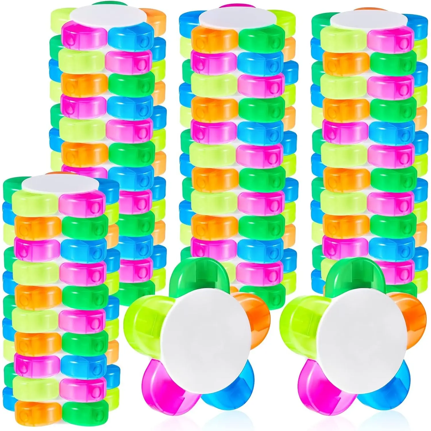 50 Pack 5-in-1 Flower Highlighters, Assorted Colors Watercolor Highlighter Pens, Office & Journaling, 5 Bright Colors for Note Taking, Bible, Planner