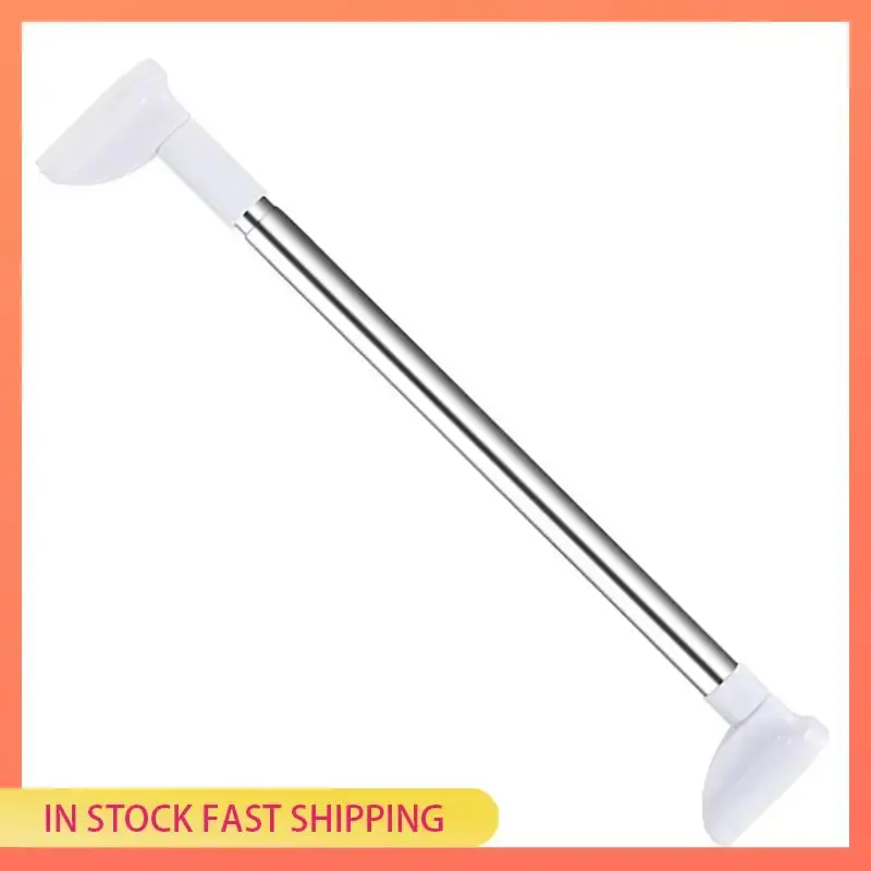 AA05 Punch-Free Adjustable Telescopic Shower Curtain Rod, Extendable Stainless Iron Pole for DIY Shower Spaces, Flexible Easy-Installation Bathroom Home Supply, Adjustable Shower Curtain Rods