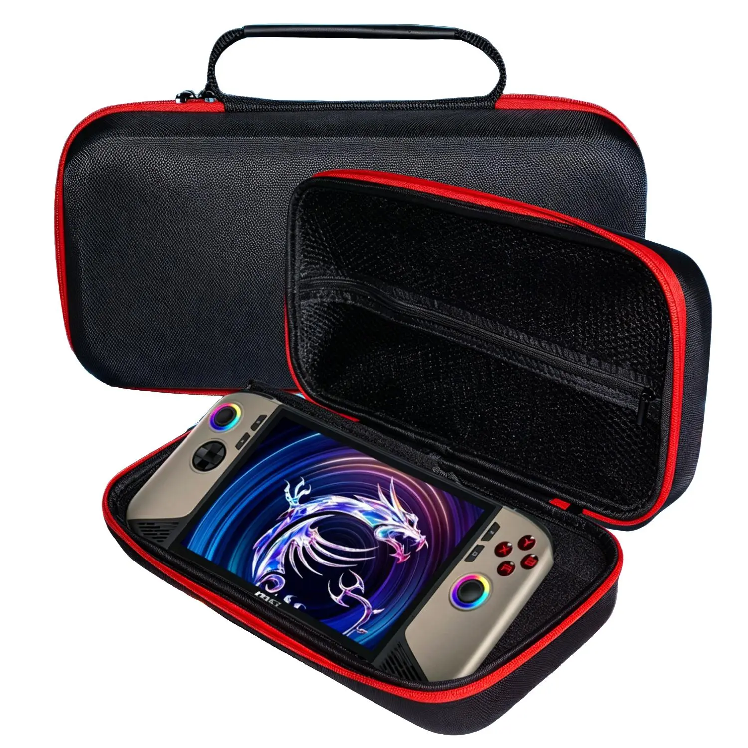 This handheld gaming console carry case, Lightweight, is compatible with MSI Claw C1AW8 AI+, MSI Claw A8 BZ2EM Ryzen Edition, Lenovo Legion Go, Legion Go S/2, ROG Xbox Ally, Ally X, Steam Deck and other mainstream handheld devices