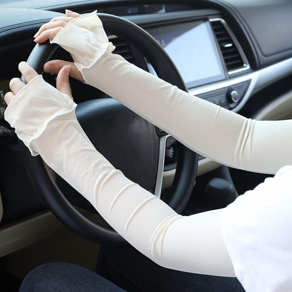 Relaxed Cooling Breathable Moisture-Wicking Fashion Running Driving Outdoor Sports Summer Sleeves for Women