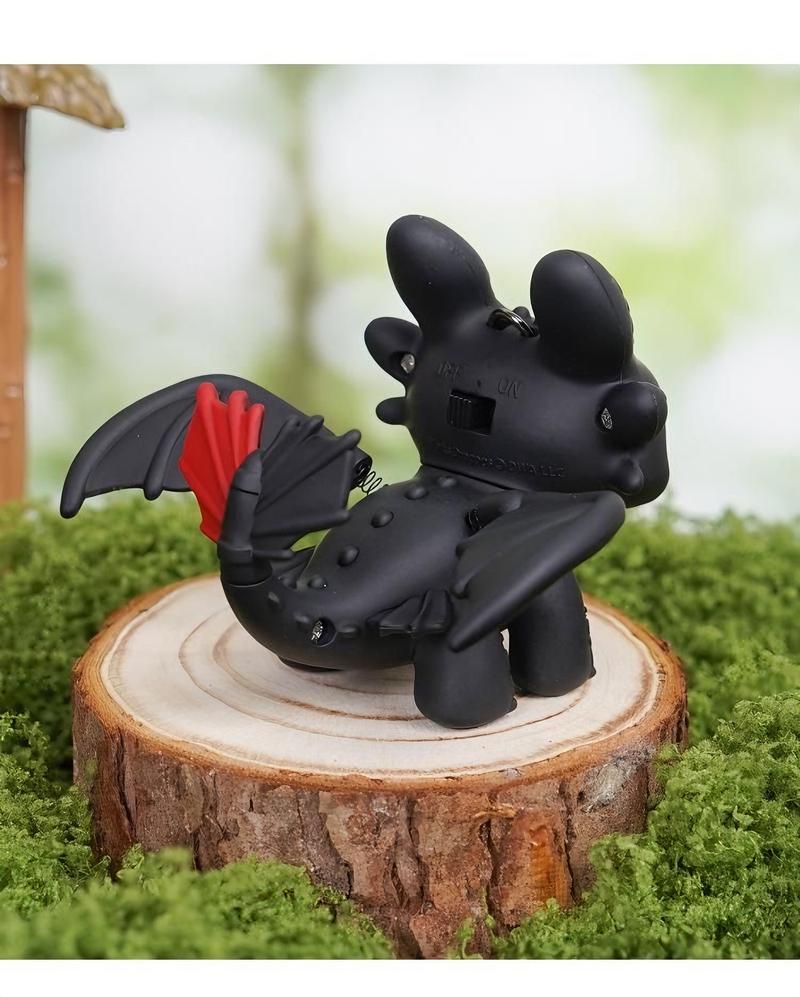 Joylux How to Train Your Dragon, Night Fury Dragon Keychain,Valentine Party Favor Toys 2026, Glow in the Dark Mini Dragon, Pendant with Moving Wings ,Trendy Bag Charm Car Ornament Keychain, Gift Birthday Peripheral