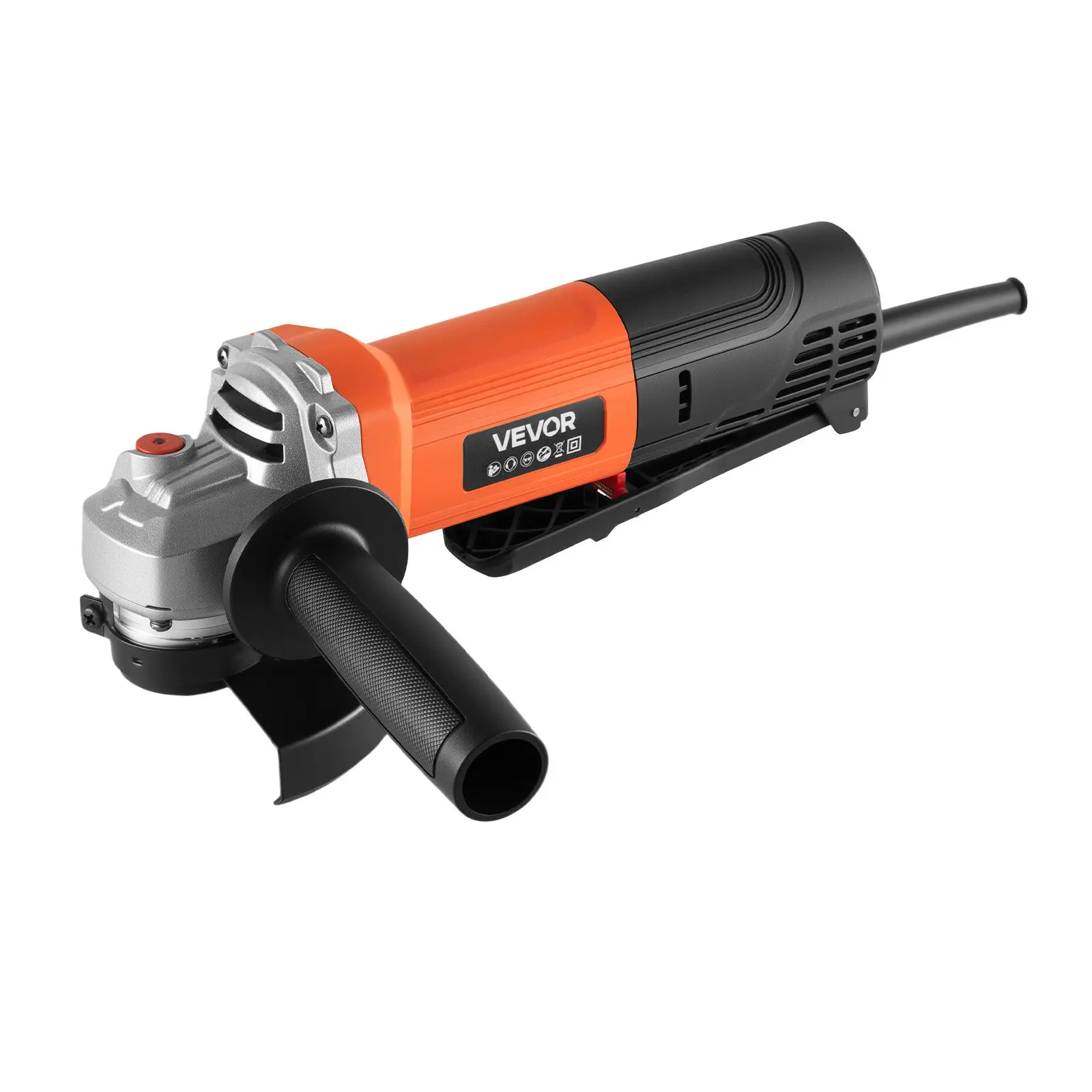 VEVOR Angle Grinder, 4-1/2" Electric Grinder Power Tool, 8Amps 12000RPM High-Speed Corded Angle Grinders with 230 Adjustable Dust Guard for Metal Grinding, Cutting, Rust Removal (Disc Not Included)