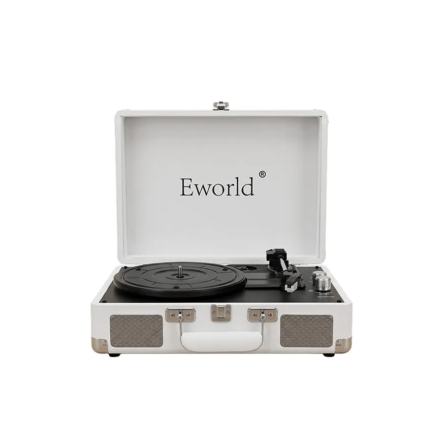 Vintage Portable LP Turntable 3 Play Modes USB Charger Built in Battery Retro Vinyl Record Player Home Decoration & Music Player