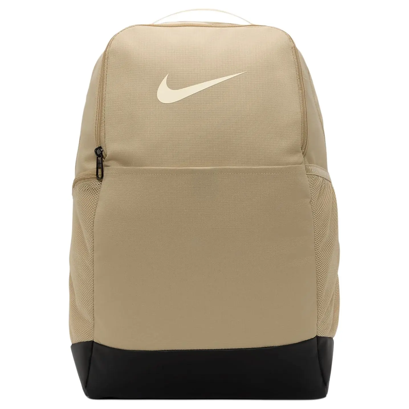 Nike Training Casual Fabric Backpack for Men and Women – Sesame Brown, Black, and Light Ivory