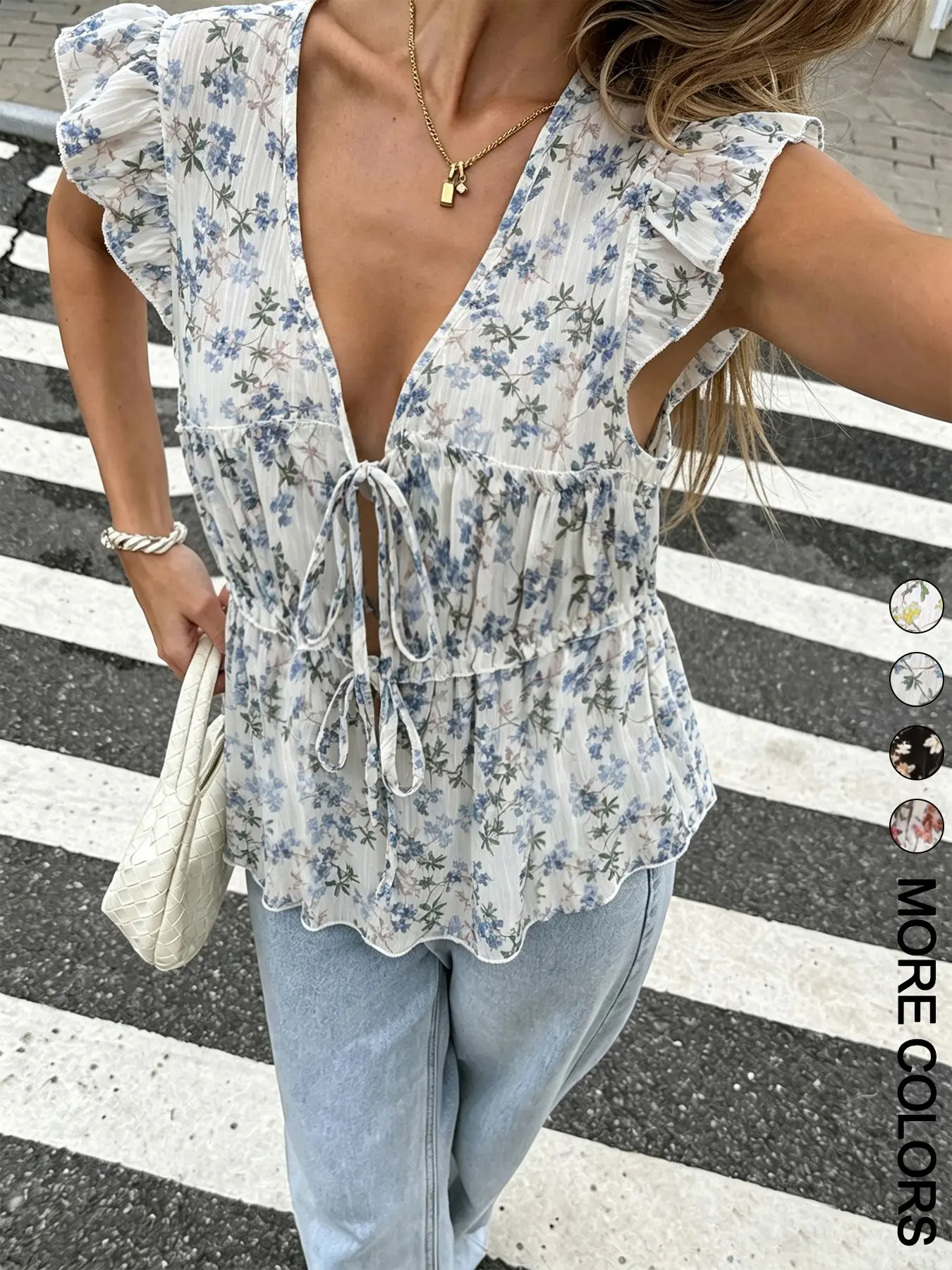 Women's Sleeveless Fitted Shirt Blouse Top Print, Fashionable Breathable For Summer Blouses Shirts Tops
