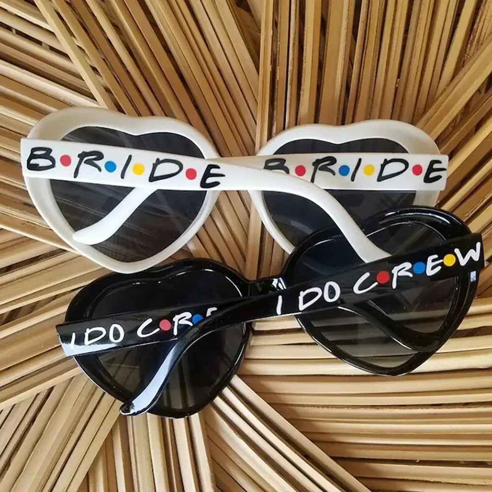 I Do Crew Bride party glasses Friend Themed Bachelorette Hen Night do Party bridal shower Bach weekend girls trip wedding engagement decoration Bridesmaid maid of honor proposal gift future Mrs bride to be photo props