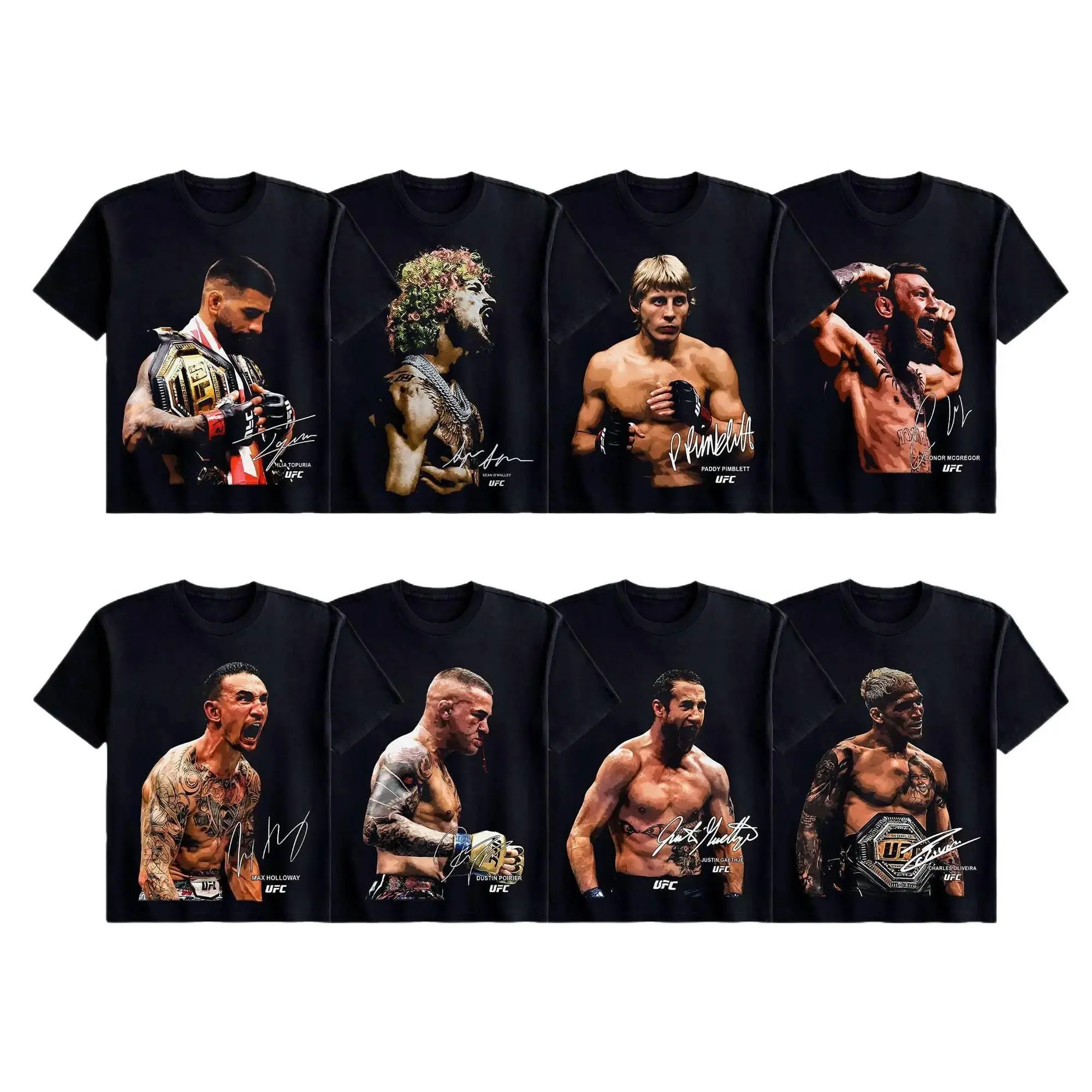 [Sale Up To 50%]UFC Fighters Collection Tee, UFC Fighters Tshirt MMA Fan, UFC MMA Tee, UFC Champions Sports Shirt, Gift for Him Gift For Her day shirt fit t-shirt