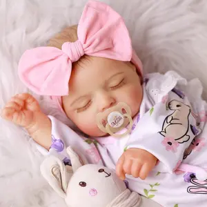 Babeside 20 Inch 8 Piece Baby Doll Set, Lifelike Newborn Doll, Unisex Fabric Body & Vinyl Limbs, Gift Box Included, Perfect for Christmas New Year Birthday Gifts