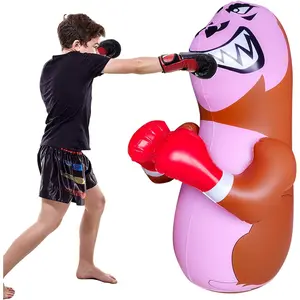 48 in Free Standing Inflatable De-Stress Punching Boxing Bag Dummy for Kids