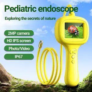 Pediatric Endoscope 2.4 Inch HD 200w Handheld Science Experiment Toy, Fun Outdoor Exploration Kit for Kids, Educational Play Equipment