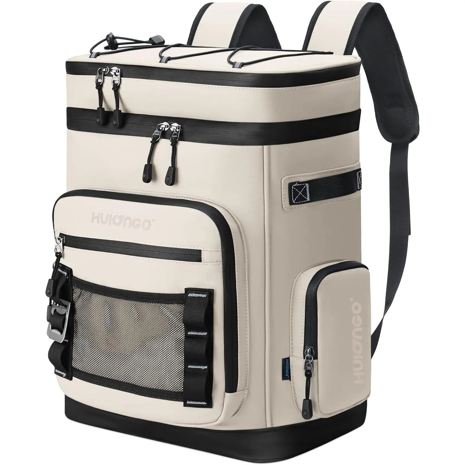 Waterproof Cooler Backpack 30L, Insulated Soft Sided Cooler Holds 48 Cans, Leak-Proof with Padded Straps for Camping, Hiking & BBQ, Campfire / Bbq Party, Outdoor, Back/Shoulder Strap Padding, 48-Can, Easy To Clean, Keeps Food Cold, Moisture-Proof, Portabl