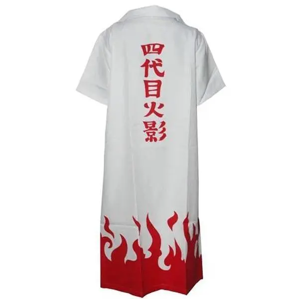 Brdwn Unisex Asian Polyester 4th Generation Yondaime Hokage Namikaze Minato Cosplay Costume - Sleeve Cloak, Cap, Trench (As Picture)