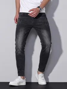 Men's Elastic Stretch Jeans, Slim Fit Denim Jeans, Button Fly Closure, All Seasons Fashion Wear, Comfortable & Stylish
