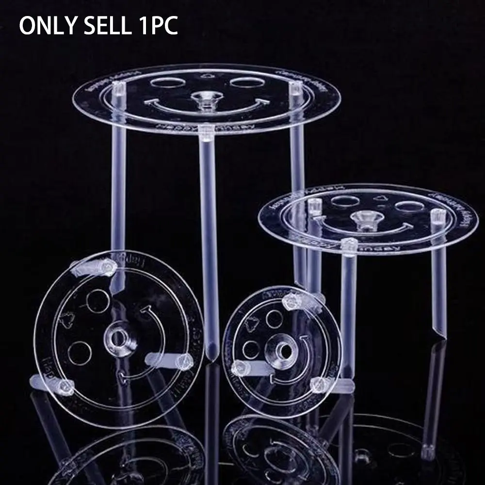 Reusable Tiered Cake Support Set Clear White Plastic Stacking Dowels Separators Stable Multi-Layer Cake Rods Decor Baking Tools For Home Bakers Cake Shop Wedding Birthday Christmas New Year Holiday Layer Cake Making Supplies Tier Cake Holder