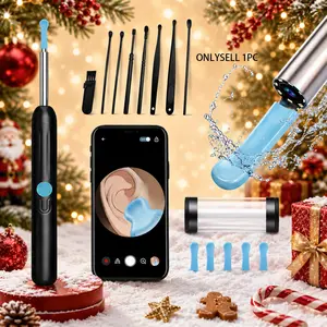 Visual Ear Pick with Camera, Type-C Rechargeable Waterproof Endoscope, Portable Ear Wax Remover, Transparent Ear Cleaning Tool