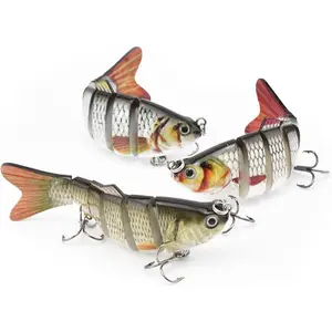 Bionic Fishing Swimbait for Fishing|Slow Sinking Bionic Swimming with Fishing Hooks Freshwater Saltwater