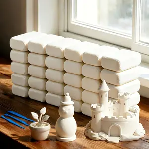 Artist Grade Modeling Clay, High Whiteness Fine Texture, Professional Sculpting Dough, Art Creation Premium Shaping Clay, Moldable Clay, 12/24/36pcs