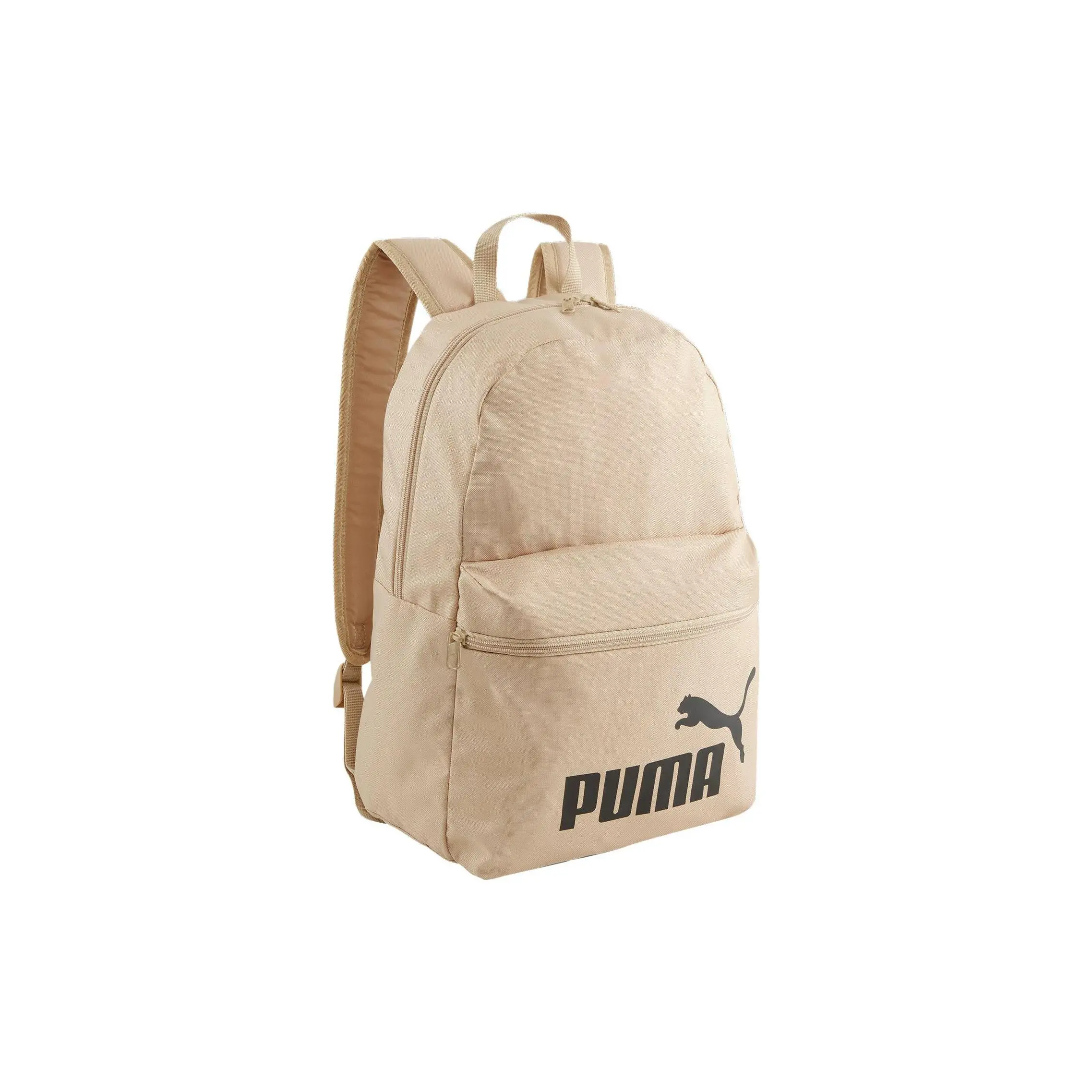 Puma Sporty Casual Fabric Backpack for Men and Women – Tan