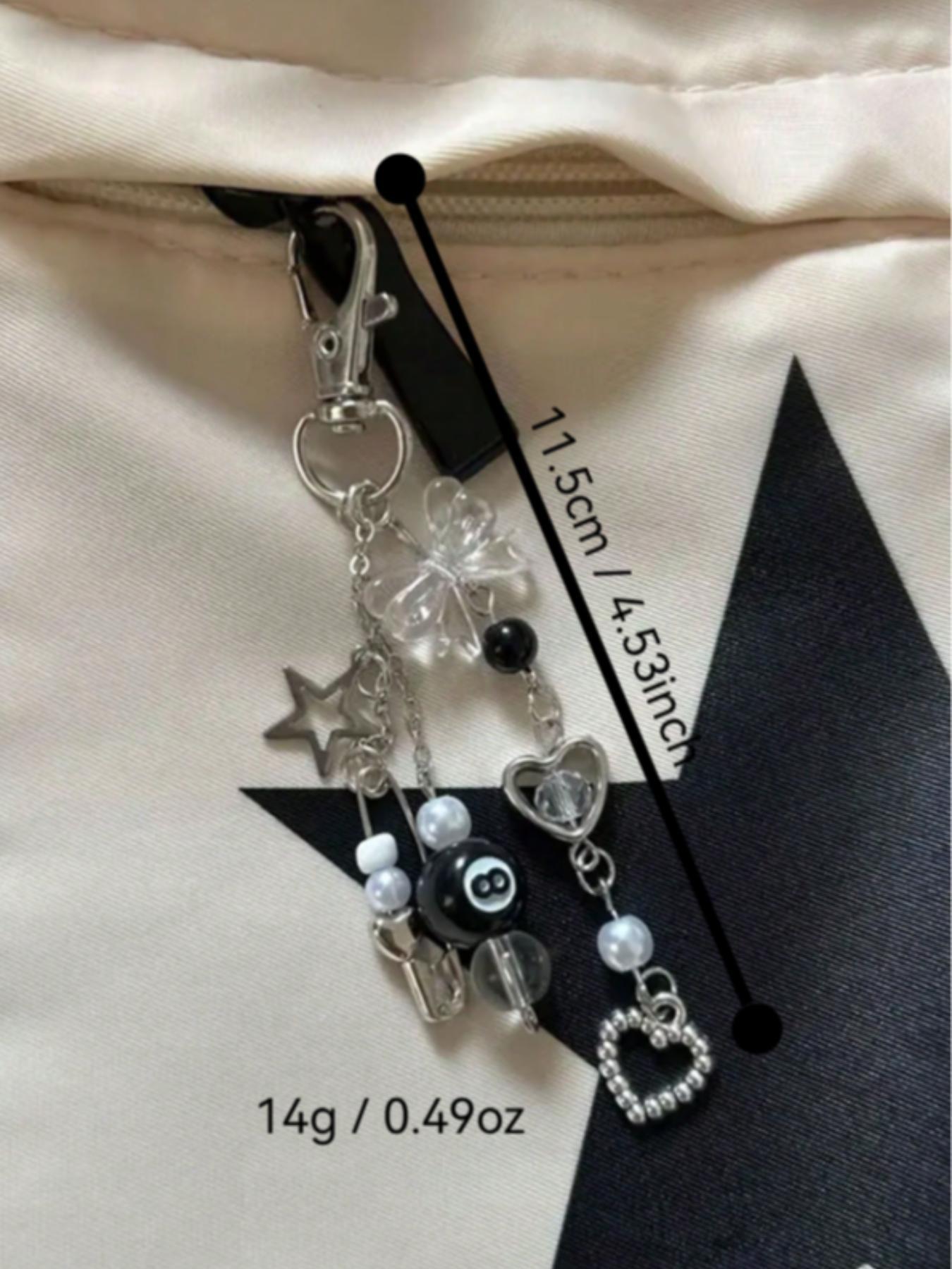 Punk Style Keychain, Fashionable Keychain for Women & Men, Trendy All-match Keychain for Birthday Gift, Stylish Keychain