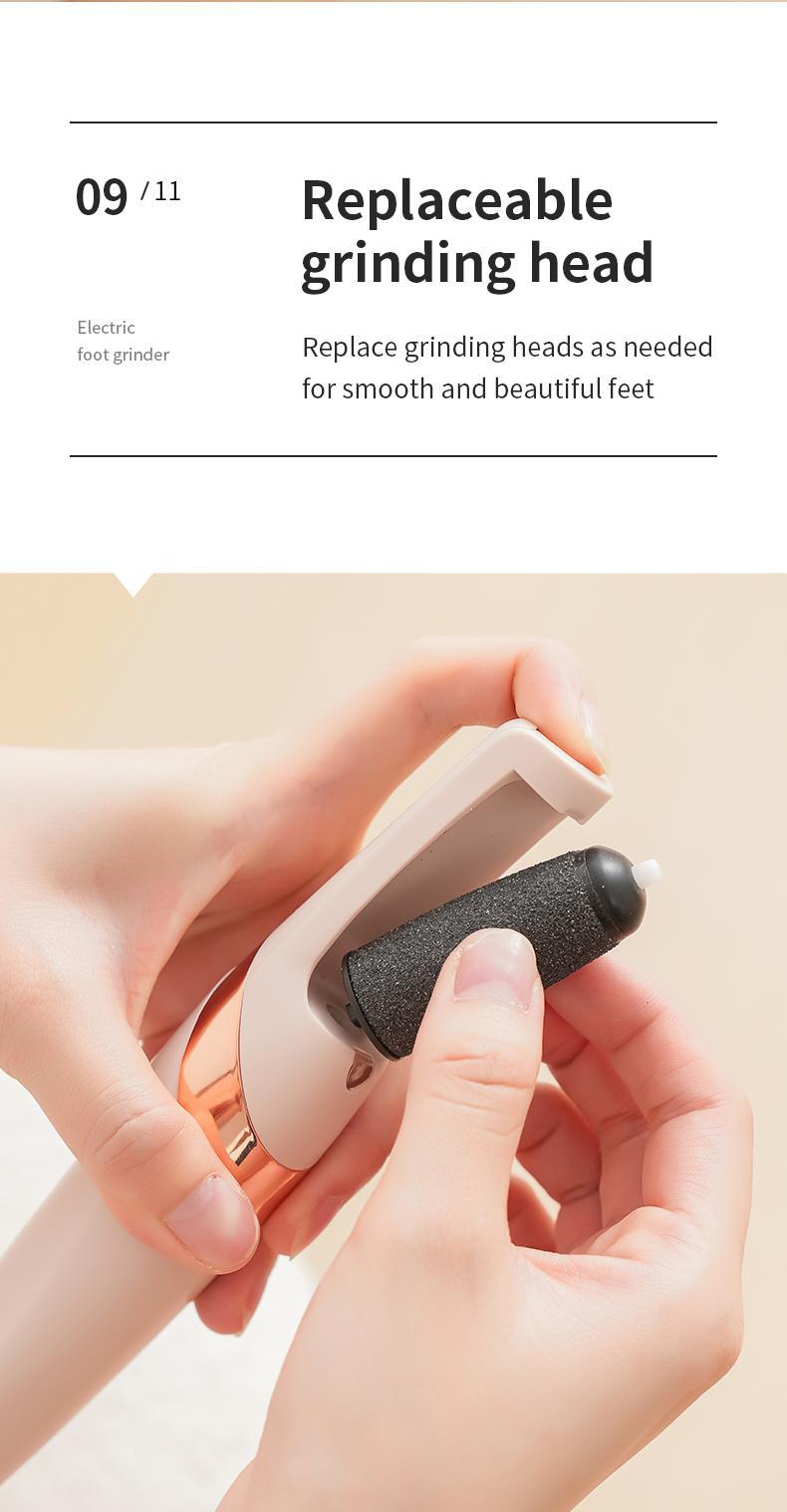Electric Foot Grinding Stone - Digital Foot Grinder, Rechargeable, Exfoliating Tool for Calluses, Home & Nail Salons Use, Perfect Gift