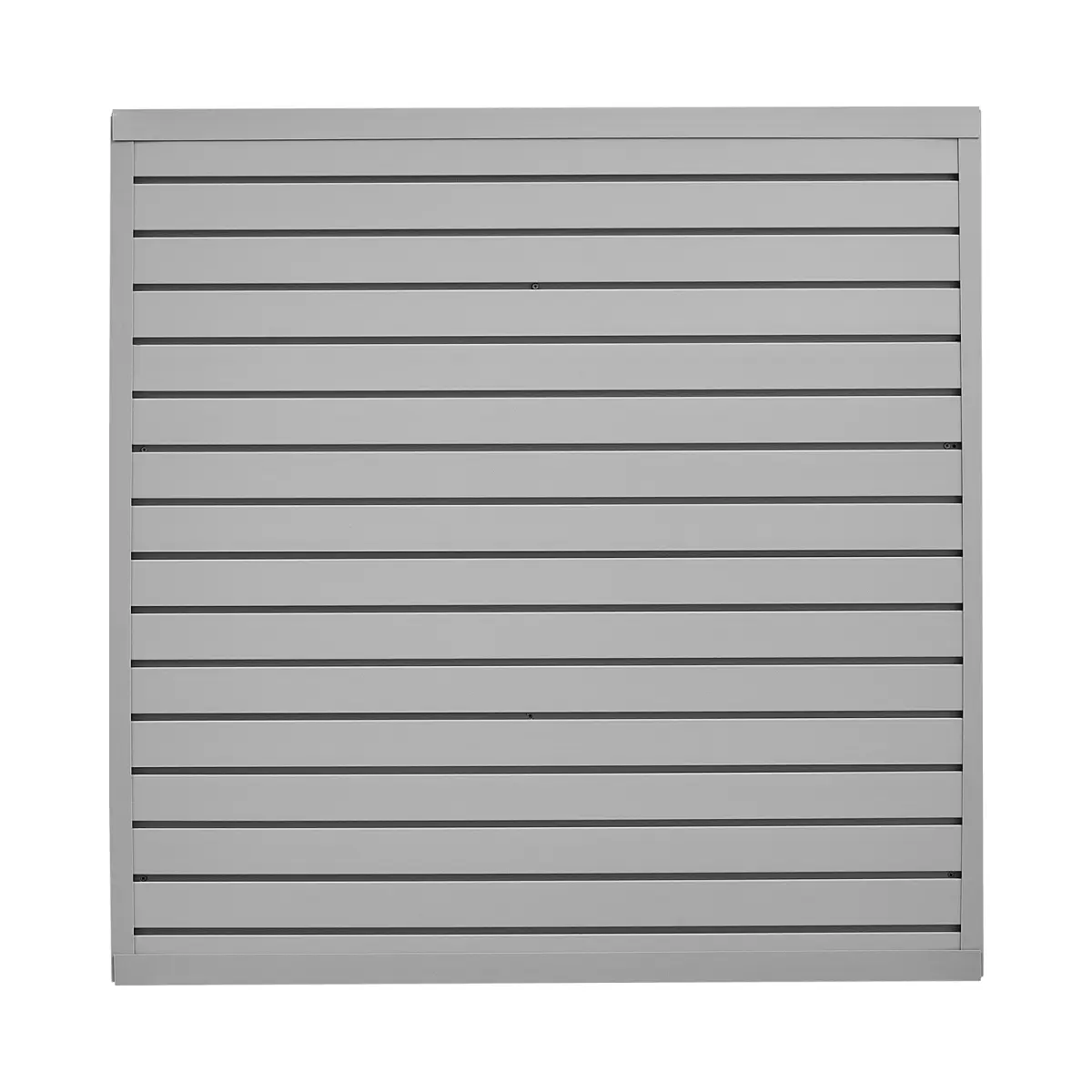 4 x 4 ft Slat Wall Paneling PVC Grey Garage Slatwall with Modular Design