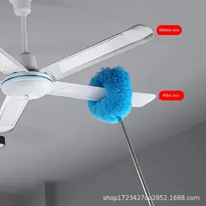 Cross-Border Exclusive Chicken Feather Duster, Dusting Brush for Large Cleaning, Extendable Design for Tight Spaces, Anti-Static Cleaner