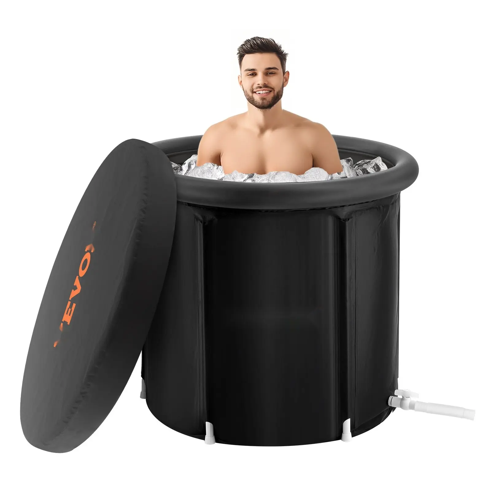 Ice Bath Tub For Athlete - Cold Water Therapy Plunge Tub, Portable Inflatable Bathtub For Recovery, Hydrotherapy At Home, Easy Setup With Quick Inflation Pump, Durable PVC, Leak-Proof, Anti-Slip Bottom, Ideal For Home Gym Spa