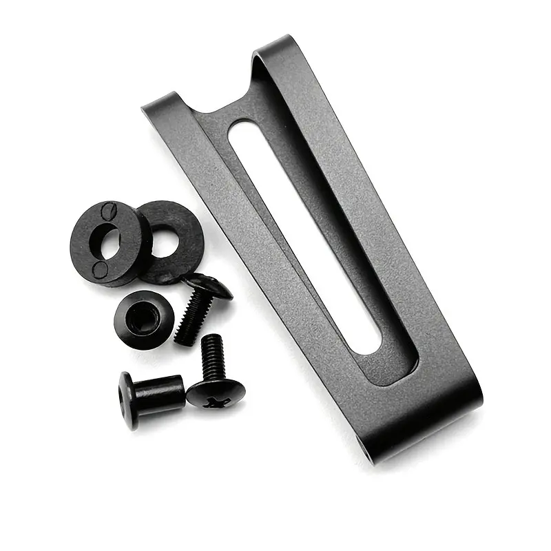 Stainless Steel K Sheath, Waist Clip Accessories Set, Multi-Functional Knife Holder, Ideal for Outdoor Activities, Includes Screws