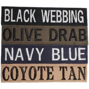 Custom Uniform Name Tapes, Webbing Colors, Different Font Styles Available in 5 Sizes.Gift.