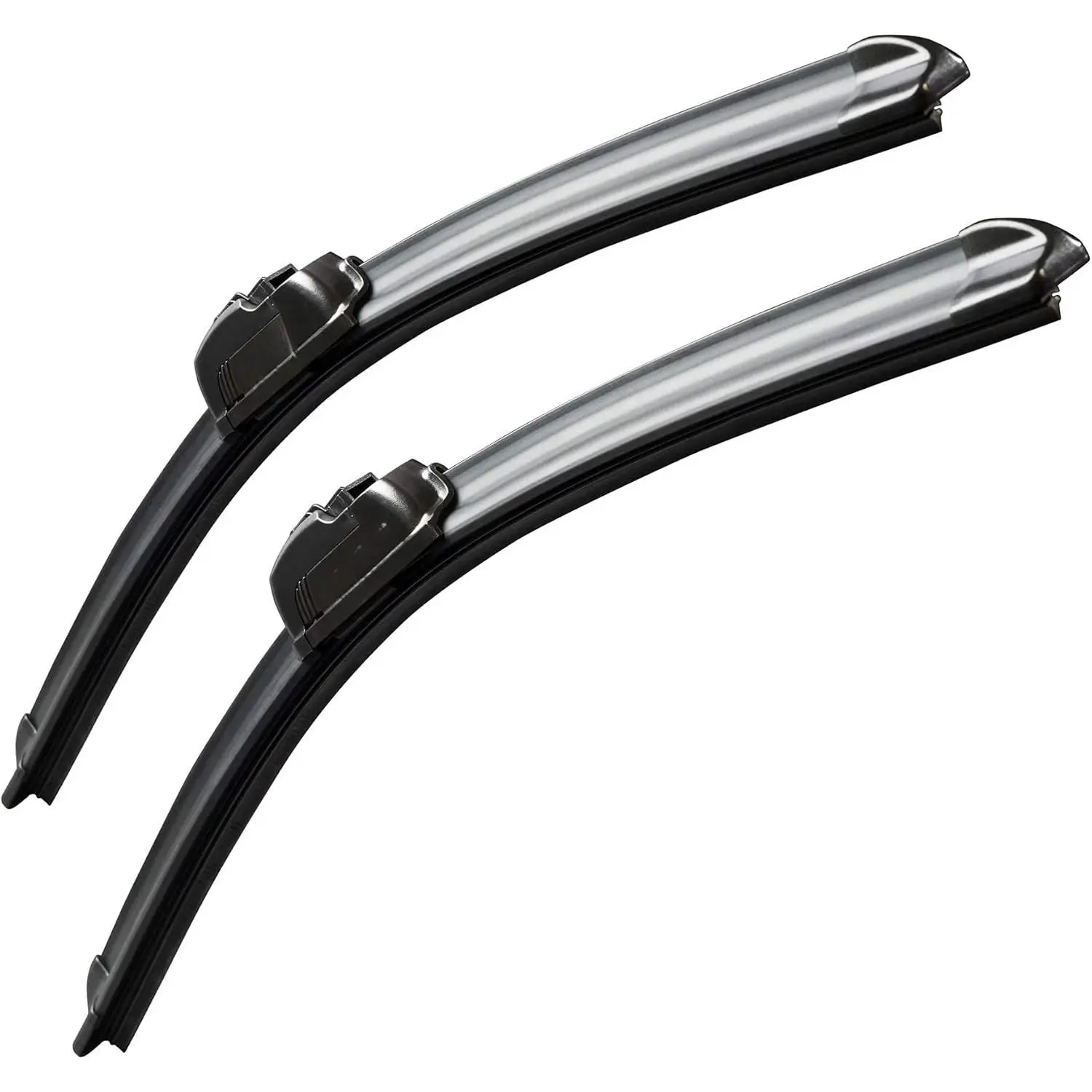 Windshield Wiper Blades Set of 2 (22"+22"), All-Season Auto Replacement Parts, OEM Grade, Click-and-Go Easy Installation in Seconds, Quiet Smooth Operation, Streak-Free Performance