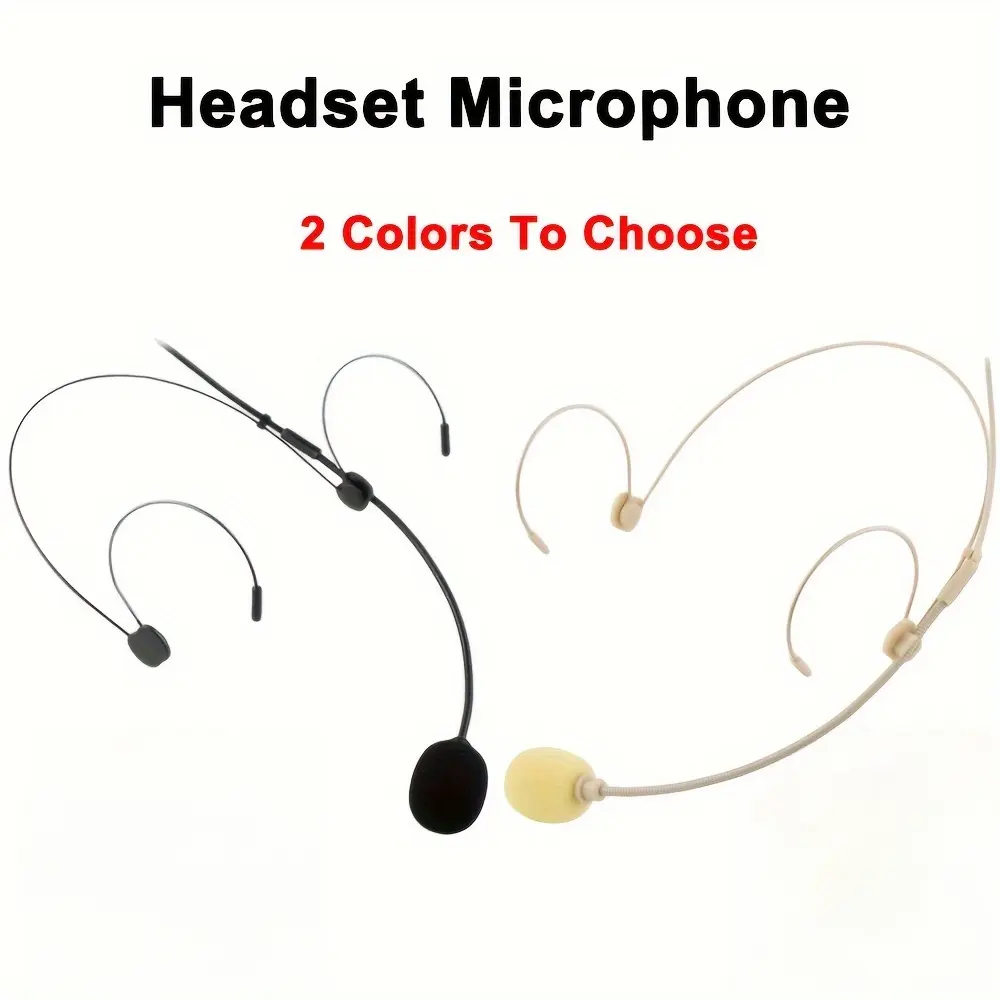 Wired Microphone Headset, Flexible Gooseneck Headset Mic, 3.5Mm Jack Head Mounted Microphone for Conference, Speech, Coaches, Tour Guides, Presentations