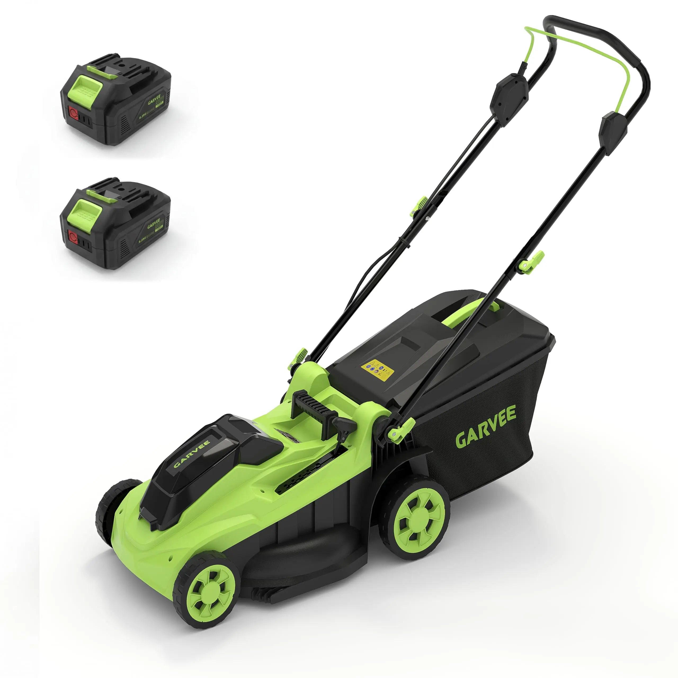 17-Inch 40V Wireless Walk-Behind Lawn Mower – Brushless Motor, Lightweight Push Mower, 2-in-1 Bagging & Mulching for Small to Medium Yards, Includes 2 x 20V Batteries & Charger