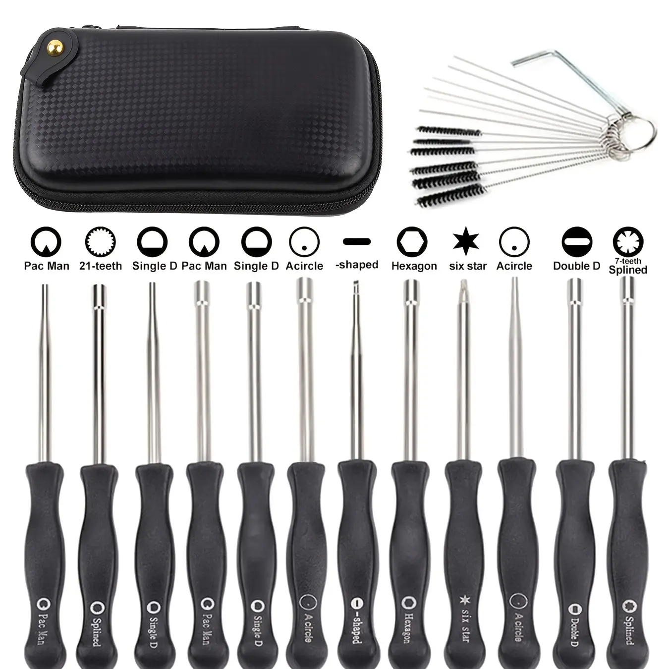 Pack-of-12 Carburetor Adjustment Tool Carburator Adjusting Replacement Kit Toolkit for 2-Cycle Small Engine for Poulan Husqvarna STHIL ECHO Trimmer Weedeater Chainsaw Diy Tools