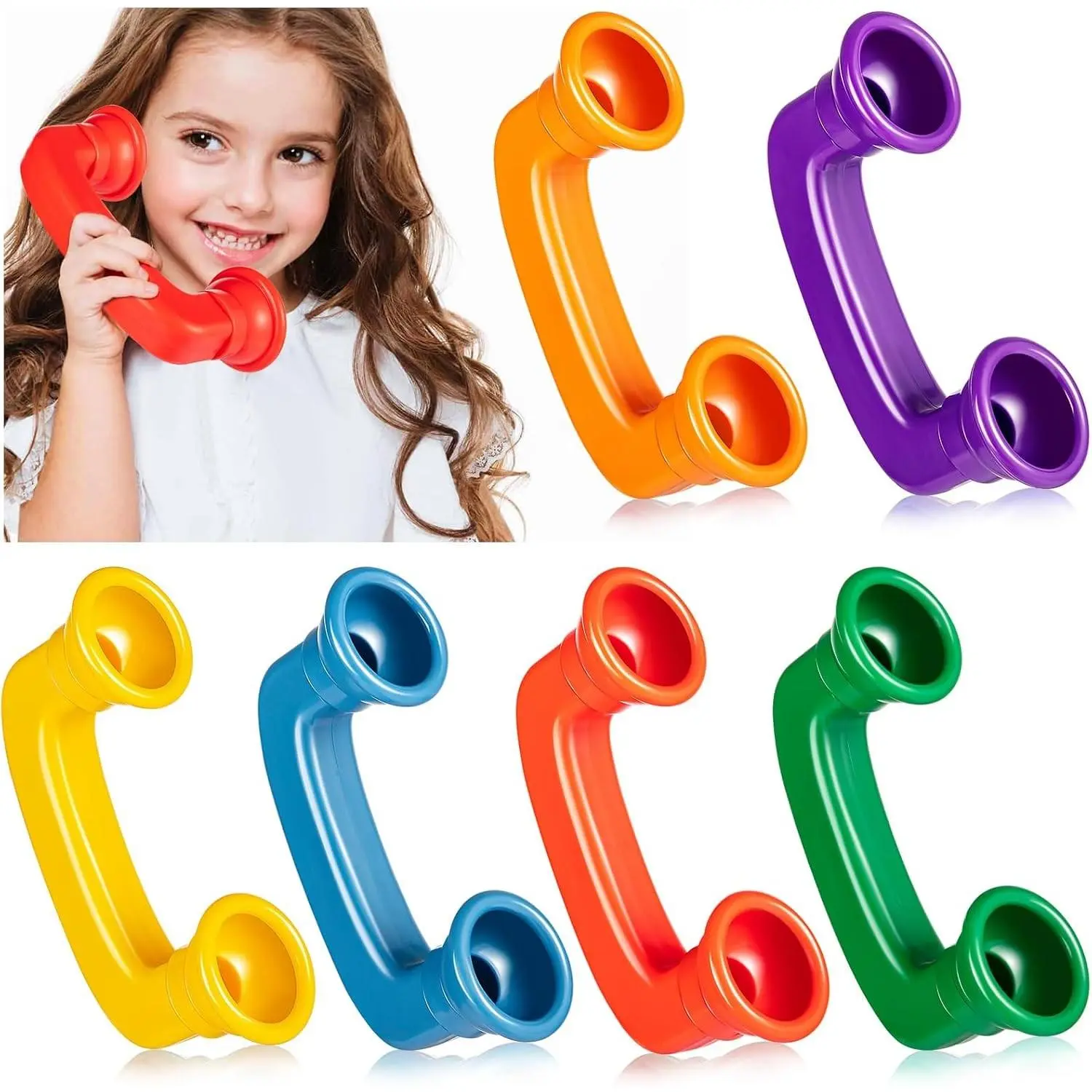 Reading Phones 6 Pack - Auditory Feedback Speech Therapy Tool to Improve Reading Fluency, Comprehension and Pronunciation in Classroom