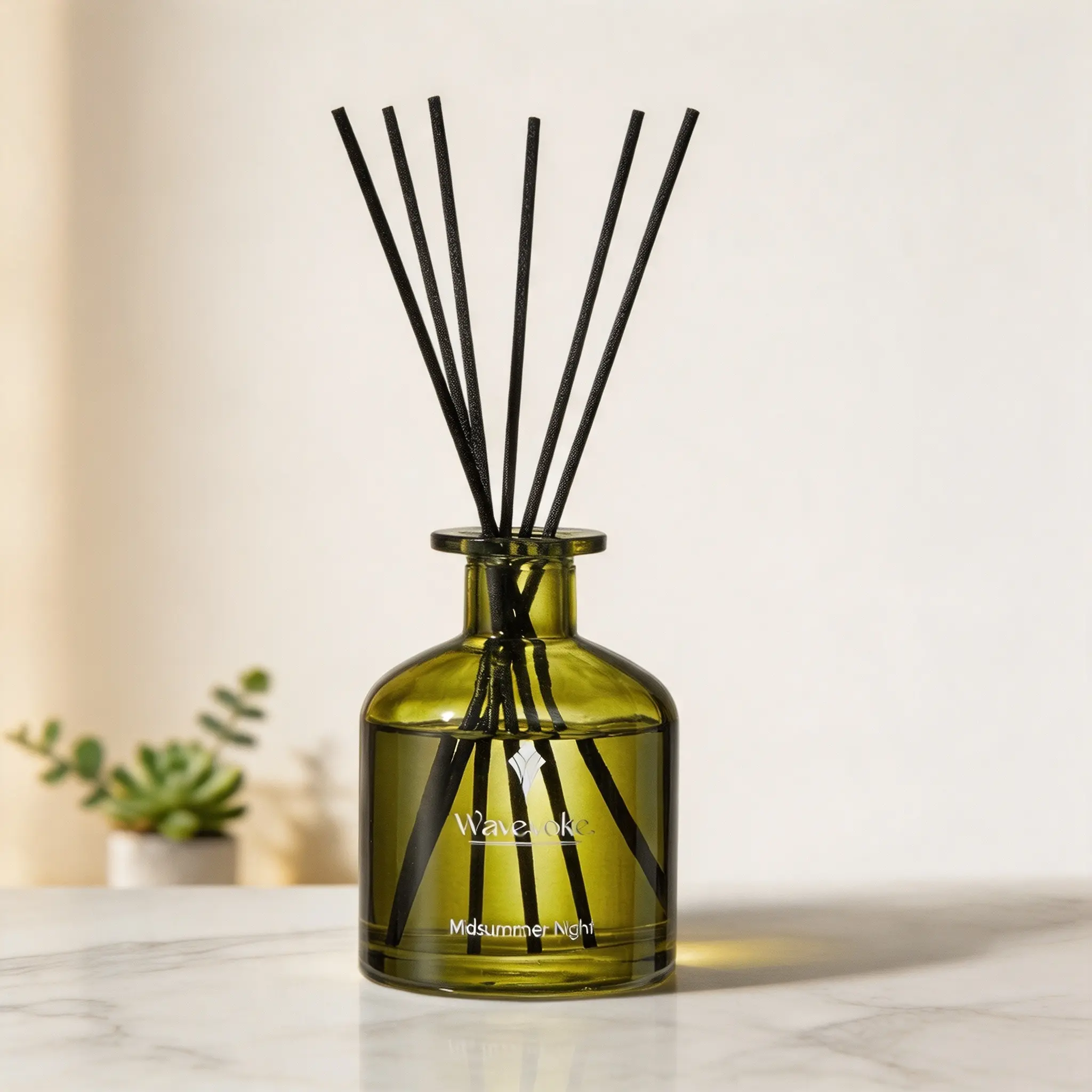 Natural Rattan Reed Diffuser 6.7oz Long Lasting Essential Oil Home Scent Sticks Midsummer Night Fragrance For Bedroom Living Room Decor scented incense burner bakhoor perfume