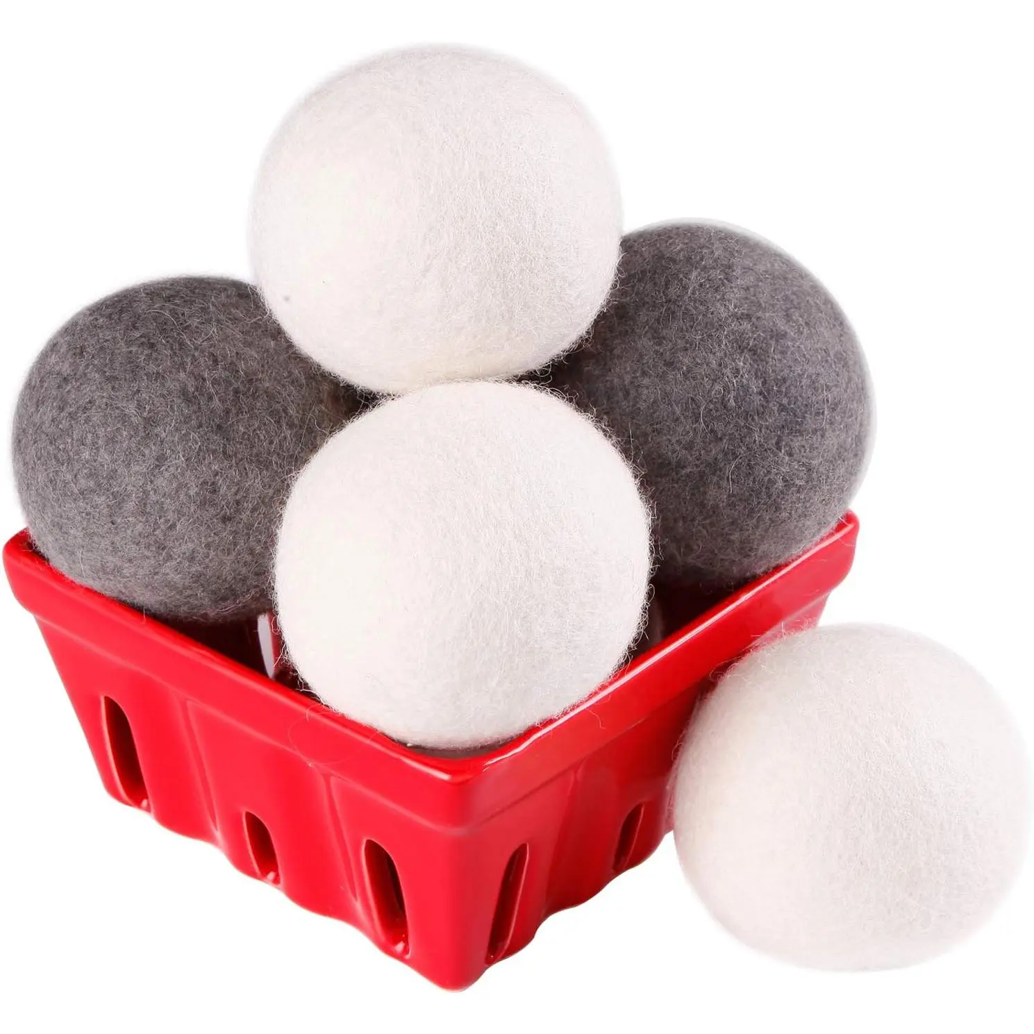 CoolCloudS Wool Dryer Balls Organic XL 6-count 100% New Zealand Wool Eco Dryer Balls Laundry by Handmade Reusable Natural Fabric Softener Reduce Wrinkles, Save Time & Energy, , Safe