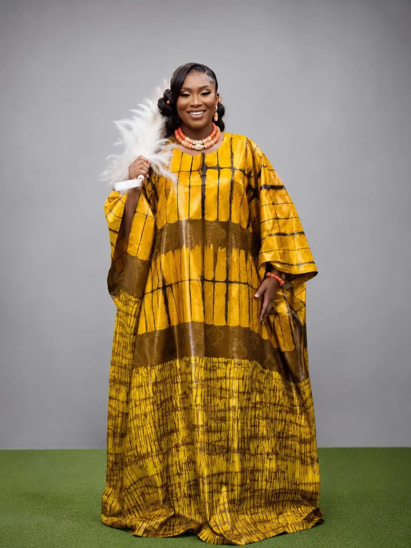 New Original Scented Print Balinese Luxe Long Dress, Elegant African Senegal Women's Wedding Graduation Party Robe, Loose Fit Traditional