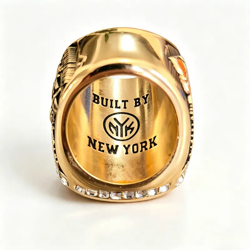 2026 New York Basketball Championship Replica Ring for Male Fans, Sparkling Crystal-Paved Sports Collectible Keepsake Band, Stylish Sports Fan Jewelry for Game Day Daily Wear Birthday Gift