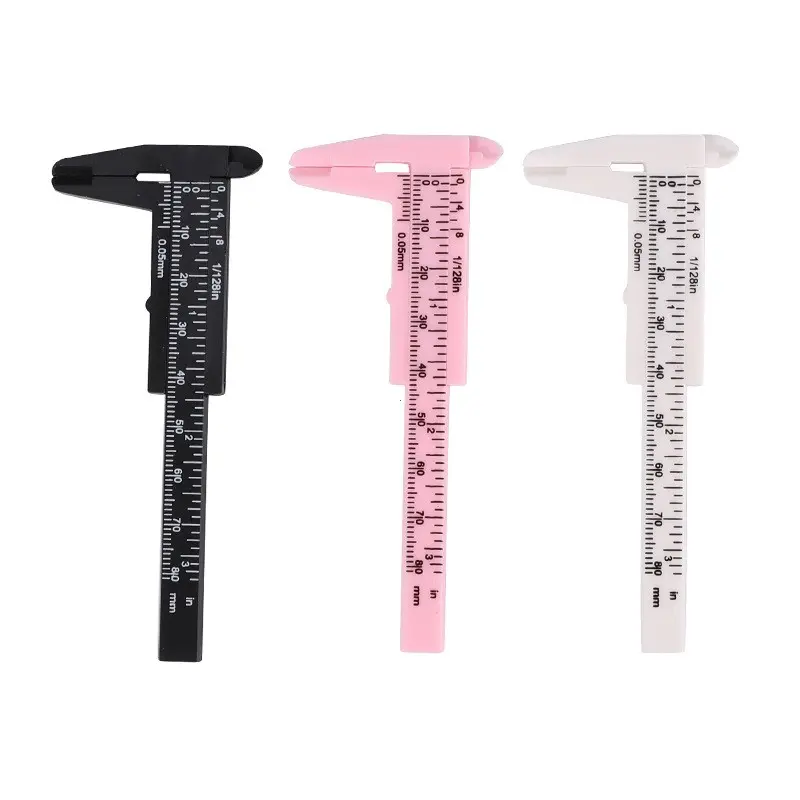 Plastic Vernier Caliper, 1 Count Double Rule Scale, Vernier Scale Gauge, Vernier Caliper Gauge, Student Mini Ruler Tool, Experiment Measuring Tool