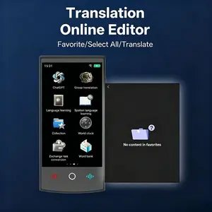 Cross-Border Ai Translator Machine, 4.0-Inch Touch Screen, 160 Languages Online, 17 Languages Offline, Audio Video Photo Recording Translation