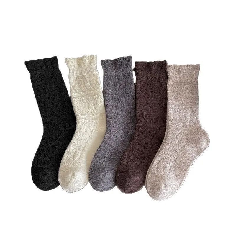 Women’s Chunky Knit Boot Socks, Cozy Slouch Wool Blend Socks for Fall Winter Boots and Casual Outfits