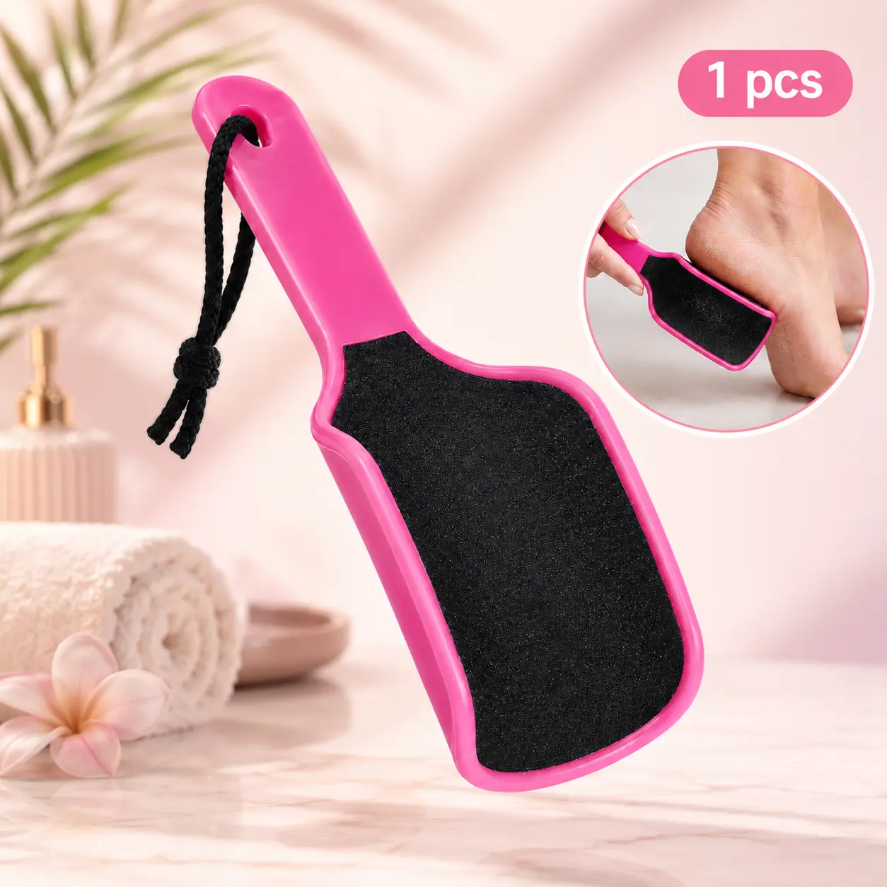 Curved Foot File Callus Remover for Feet, U Shaped Foot Scrubber Dual Sided Heel File Scraper Dead Skin Remover
